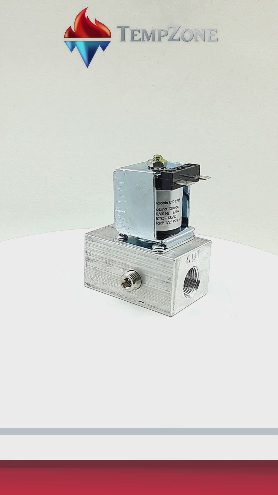 CC-1215 - Cooking Controls - Valvula Gas  120 Vac  conexiones 3/8"npt