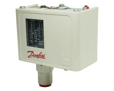 060-500366 - Danfoss - Switch de presion KPI36 conexión 1/4" NPT, rango 58 a 171psi, Aire, Aceite, Agua