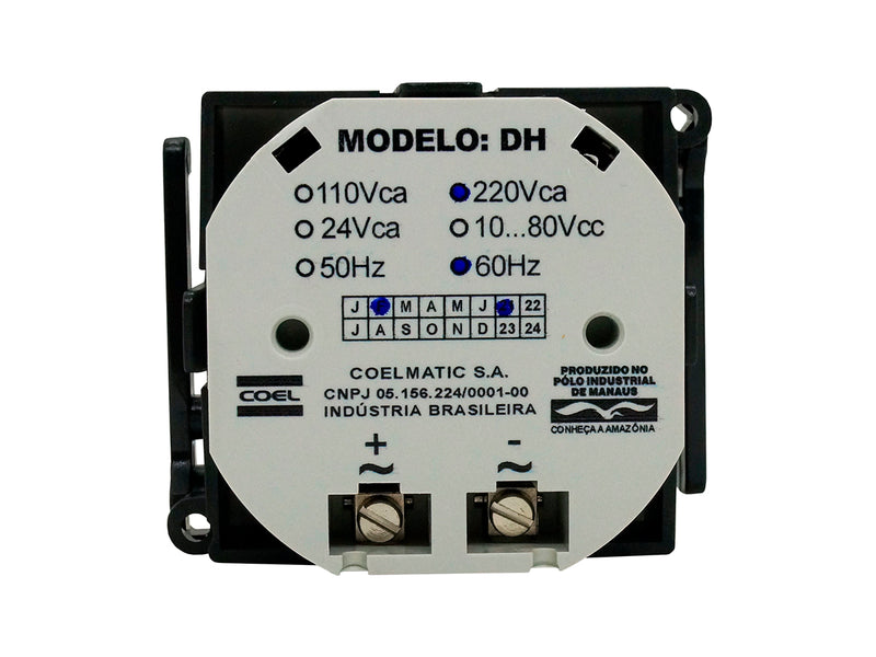 DH1/100-220 - Coel - Horometro totalizador de horas dh1/100-220