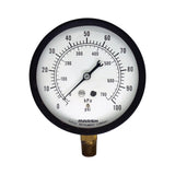 Manómetro - Marsh - 3.5" Rango 100Psi conexión 1/4 npt inf