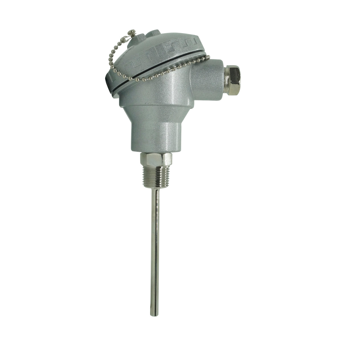TK14X4R12C - Tempzone - Termopar tipo K  1/4  x 4   rosca 1/2  NPT cabeza marina y block