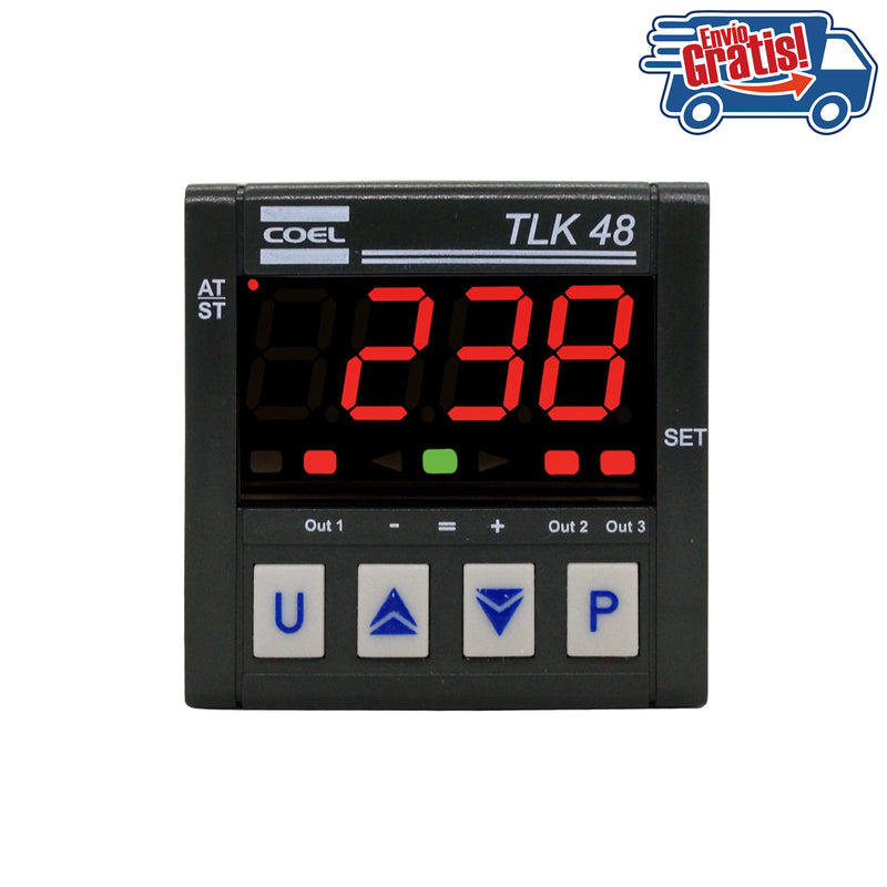 TLK48HRRR - Coel - Control de temperatura 1/16 din 3 Relevadores
