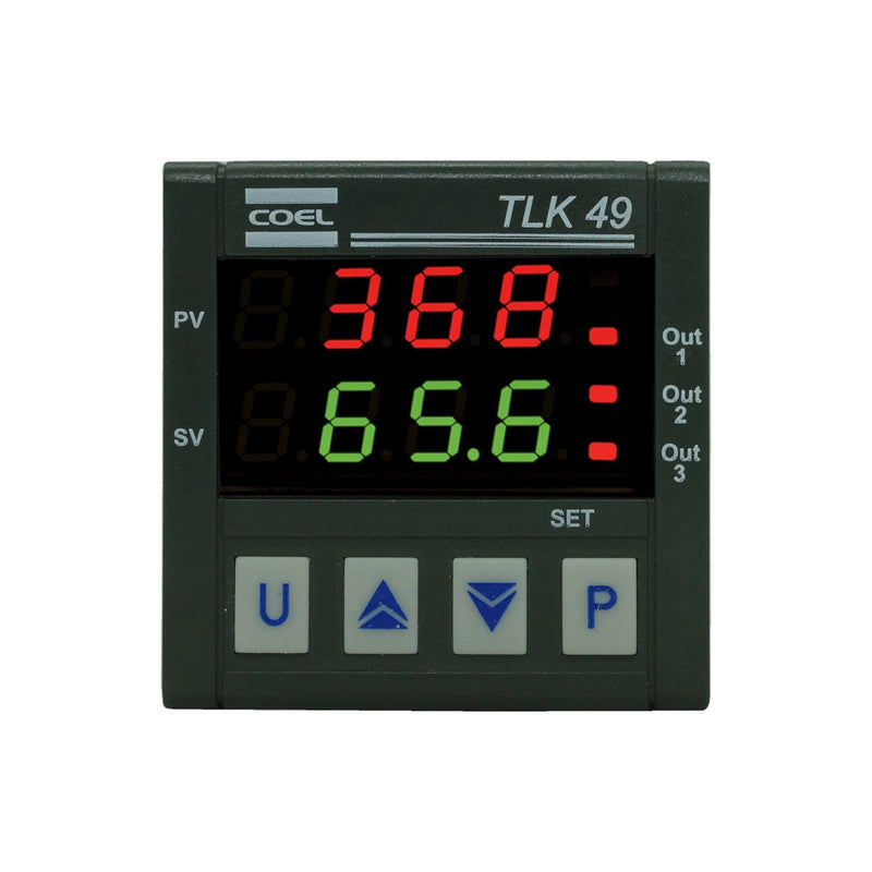 TLK49LCRR - Coel - Control de temperatura digital 1/16 din