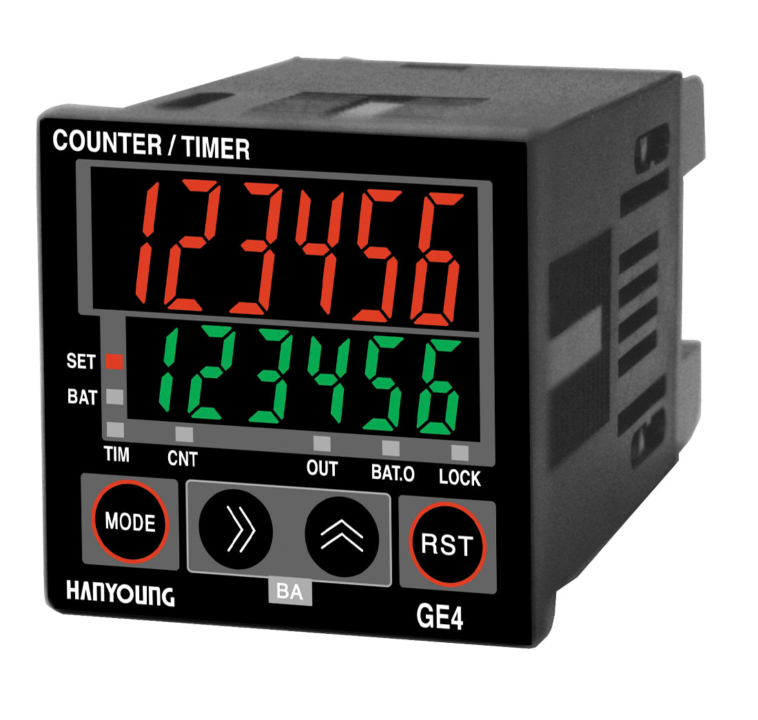 * GE4-P62A CONTADOR TEMPORIZADOR 6 DIG ALIMENT
